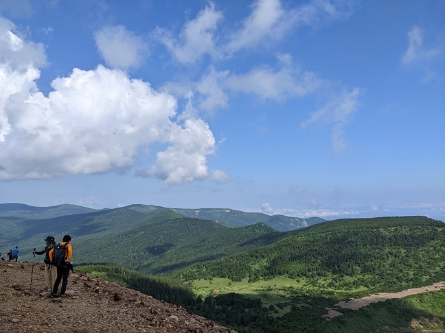 家形山から西吾妻山への稜線